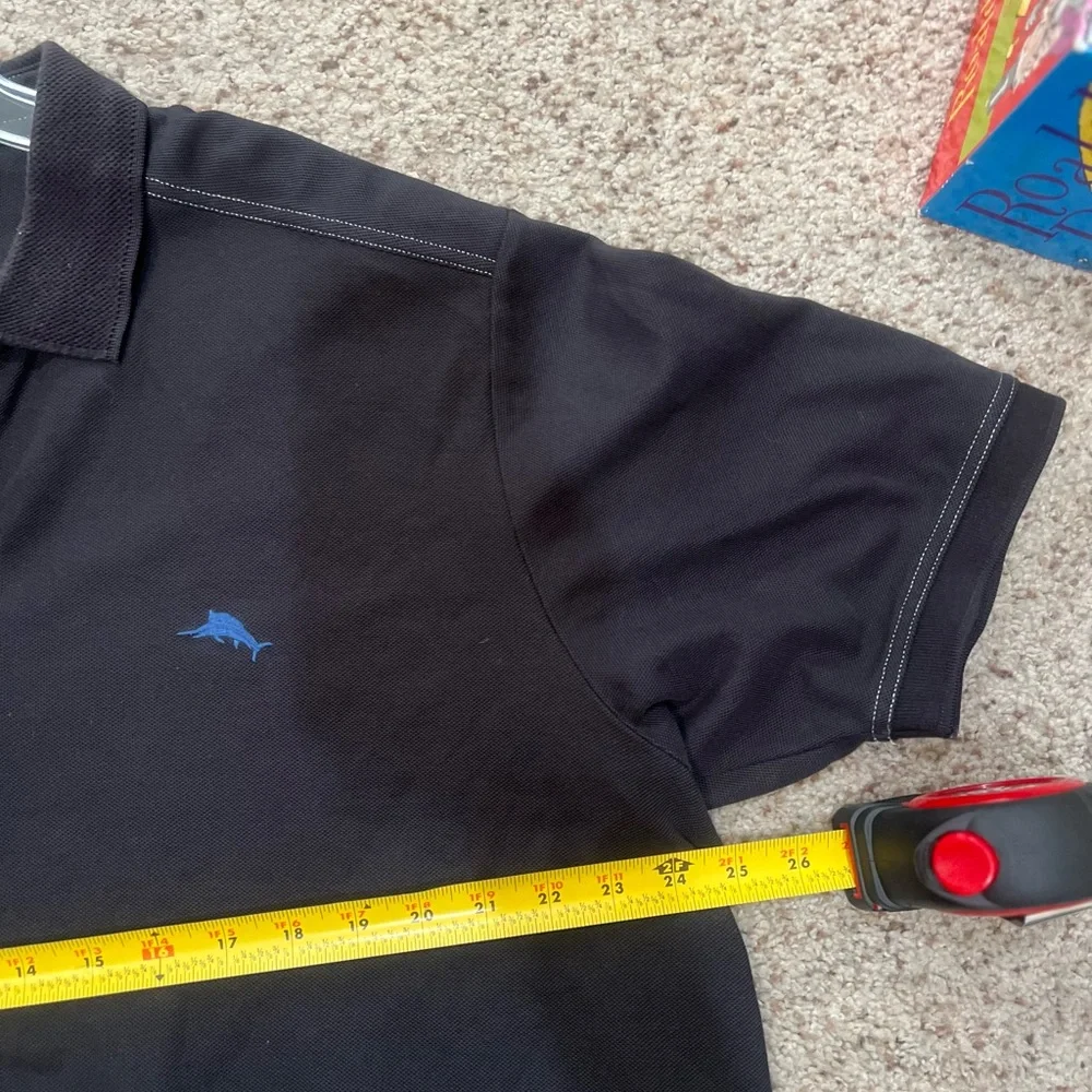 Tommy‎ Bahama Men’s Size XL black Supima Cotton Polo Golf Office Casual summer